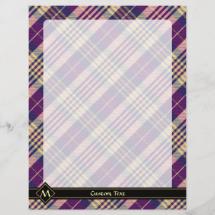 Lila, goldener und blauer Tartan Flyer