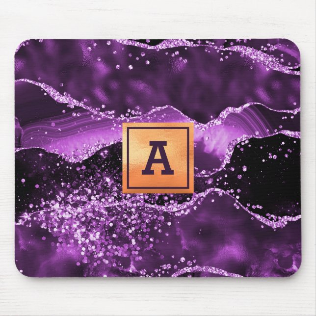Lila Goldmedaille aus Agarve Mousepad (Vorne)