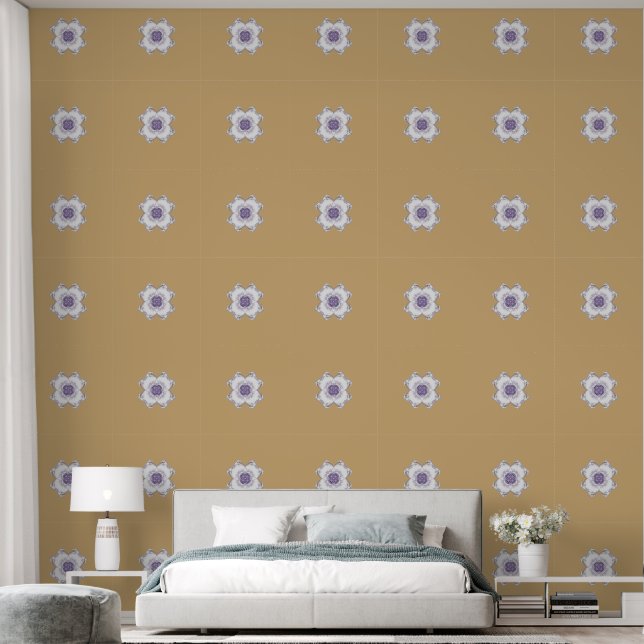 Lila Goldmedaille Fraktal Golden Tor Tapete (Schlafzimmer)