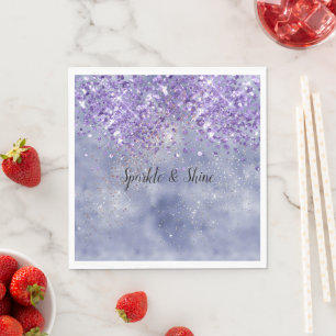 Lila Goldsparkle Serviette