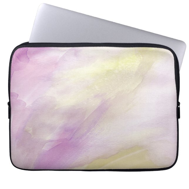 Lila GoldWatercolor Laptopschutzhülle (Vorderseite)