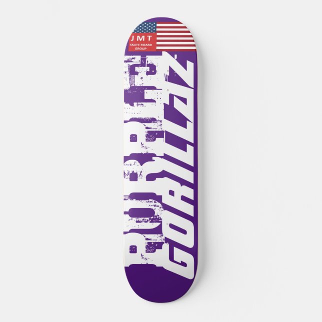 LILA GORILLAZ-Skateboard Skateboard (Vorderseite)