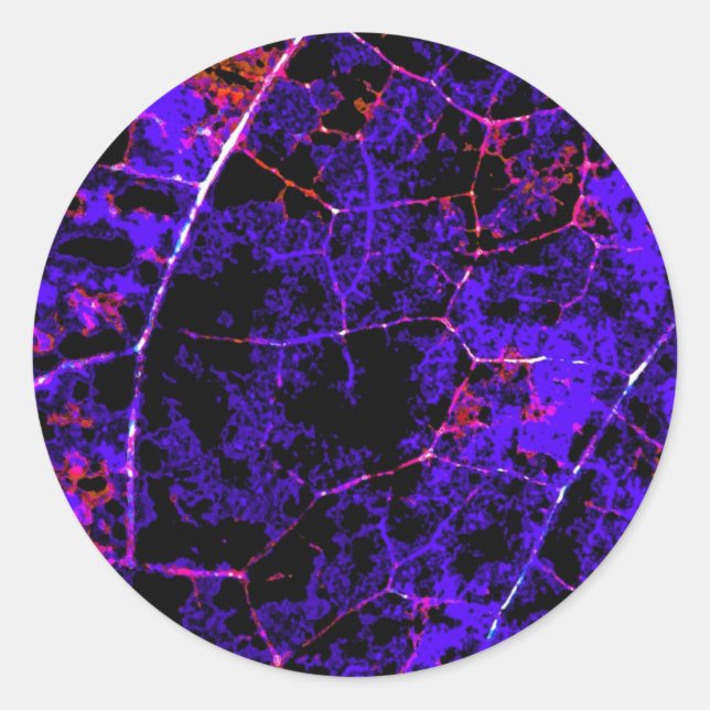 Lila Goth Stickers (Vorderseite)