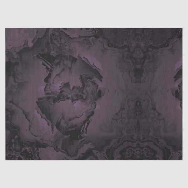 Lila Goth Wasserfarbe Seidenpapier (Vorderseite)
