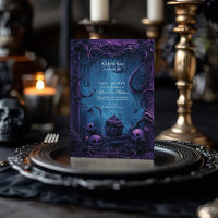 Lila Gothic Fantasy Halloween Kinderdusche