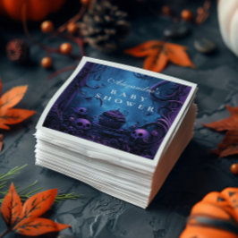 Lila Gothic Fantasy Halloween Kinderdusche Serviette