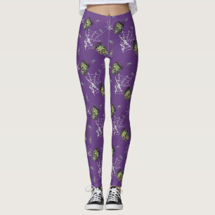 💜 Lila Gothic Frankenstein Leggings 🕸️ 🦇