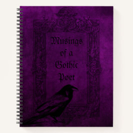Lila-Gothic-Notebook Notizbuch