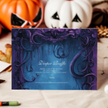 Lila Gotische Fantasie Halloween Diapper Raffle