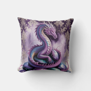 Lila gotischer Drache Geburtstagsfeier Kissen