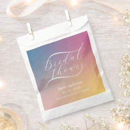Lila Gradient Classy Handwriting-Brautparty Geschenktütchen