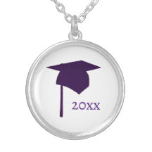 Lila Graduierungs-Cap-Kette mit Jahr