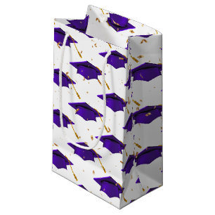 Lila Graduierungspauschale mit Confetti Kleine Geschenktüte