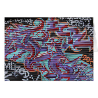 Lila Graffiti auf dem Verschluss
