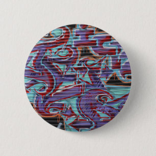 Lila Graffiti auf dem Verschluss Button