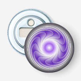 Lila Grau 3D Swirl Modernes Abstraktes Fraktal Kun Flaschenöffner