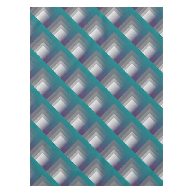 lila grau aquamarin tischdecke (Vorderseite)