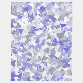 Lila Grau Dreieck-Muster Fleecedecke