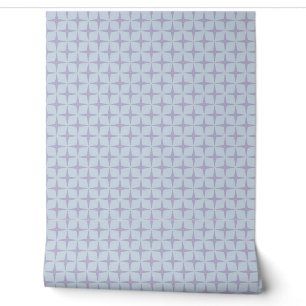 Lila Graublau Kompass Star Muster Retro Stil Tapete