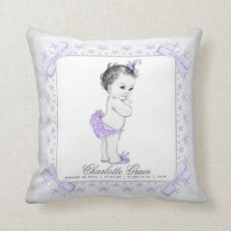 Lila Graue Baby Girl Kinderzimmer Kinderpilze Kissen