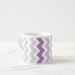 Lila graue Sparren-Musterespresso-Tasse Espressotasse