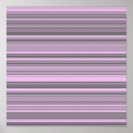 Lila graue Streifen Poster