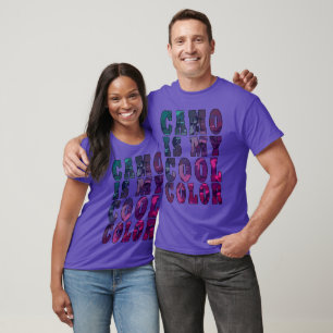 Lila Graue Tarnung Ist Meine Coole Farbe Unisex T-Shirt
