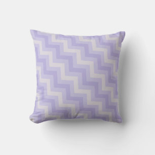 Lila-graue Zickzack-Chevron-Musterkissen Kissen
