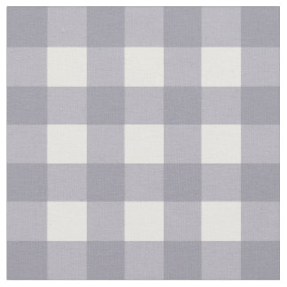 Lila grauer u. weißer Gingham-Karo Stoff