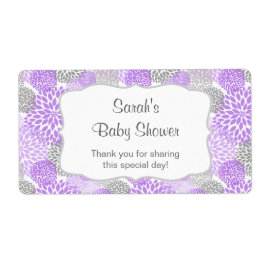 Lila Gray Water Flasche Gefallen - anpassen Sie es