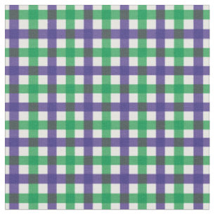 Lila & Green Bright Gingham Kariert / Tartan Stoff