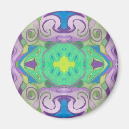 Lila Green Fantasy Magnet