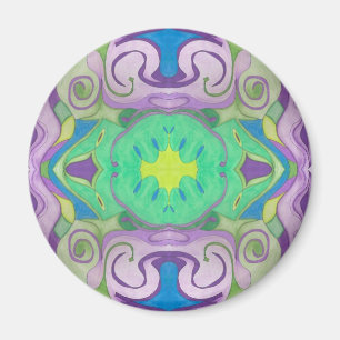 Lila Green Fantasy Magnet