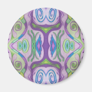 Lila Green Fantasy Magnet