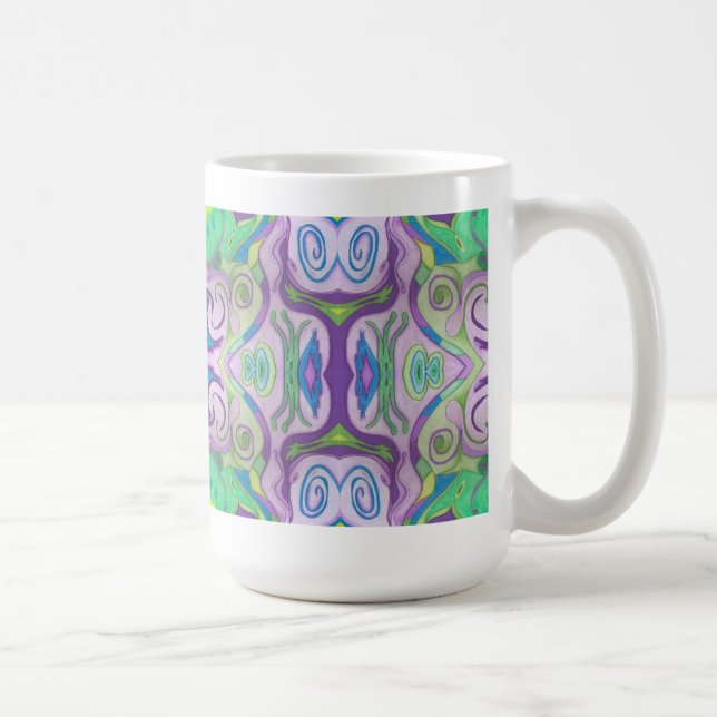 Lila Green Fantasy-Tasse Kaffeetasse (Rechts)