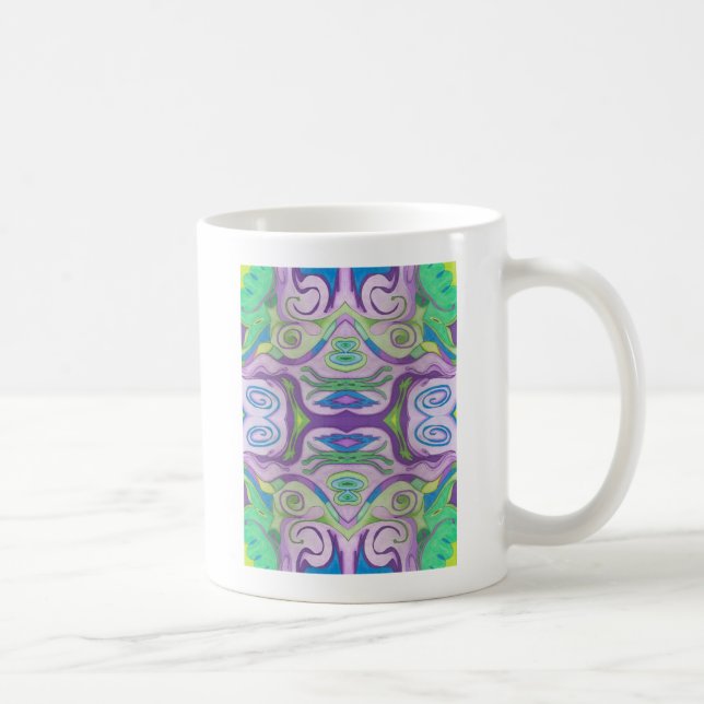 Lila Green Fantasy-Tasse Kaffeetasse (Rechts)
