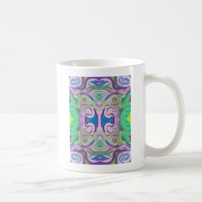 Lila Green Fantasy-Tasse Kaffeetasse (Rechts)