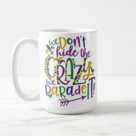 LILA GREEN GOLD GLITZER SEHEN MARDI GRAS KAFFEETASSE