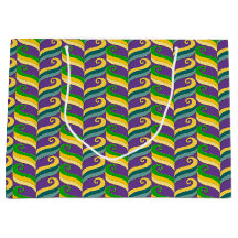 LILA GREEN GOLD MARDI GRAS WIRBEL