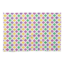 LILA GREEN YELLOW MARDI GRAS FLEUR DI LIS