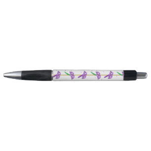 LILA GREEN YELLOW MARDI GRAS PATTERS KUGELSCHREIBER