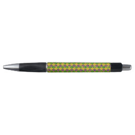 LILA GREEN YELLOW MARDI GRAS PATTERS KUGELSCHREIBER