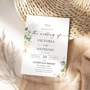 Lila Greenery Lavender Wedding Einladung