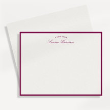 Lila Grenz-Elegante Moderne Schreibtischkarte