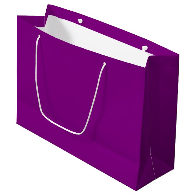 Lila große Geschenktasche Geschenktüte (Vorderseite Schrägansicht)