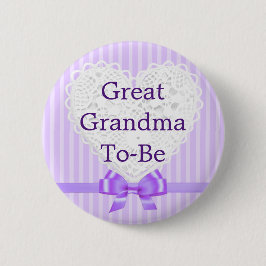 Lila Großes Grandma als Baby-Showknopf Button