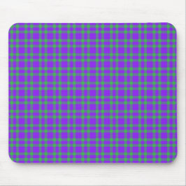 Lila Grün Karomuster Mousepad