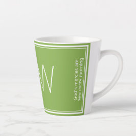 Lila Grün | Modern | MOTIVIEREND | MONOGRAMM Milchtasse