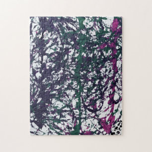 Lila, Grün, Rosa, Marmorkunst