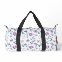 Lila Grüne Aquarell-Wildblume